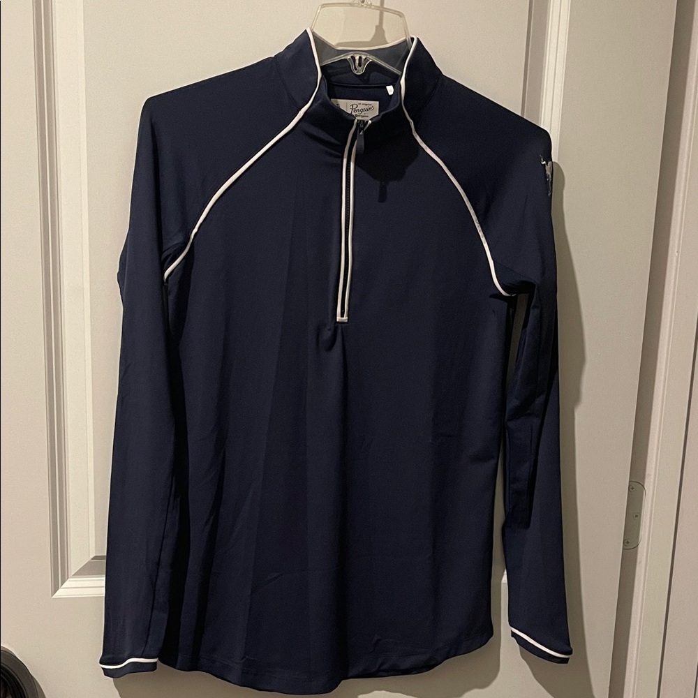 Original Penguin woman’s Veronica sun protection golf zip